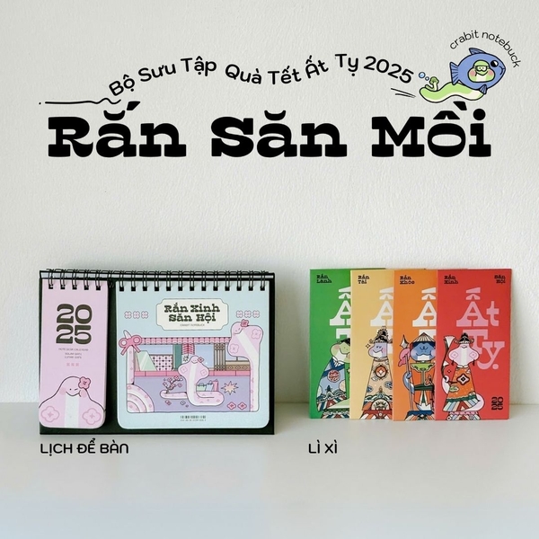 Lì xì Tết Ất Tỵ 2025 - Lì xì Crabit Rắn Săn Mồi