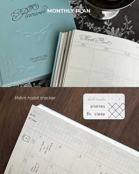 Sổ Planner 2027 14 tháng Framework Lacy Planner Xanh | Nhập MGG FREESHIP15-Giảm 15k cho đơn 150k | FREESHIP30-Giảm 30k cho đơn 200k