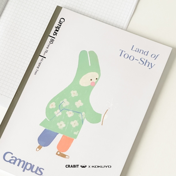 Vở B5 kẻ ngang 80 trang Thỏ - Crabit x Kokuyo - Land of Too-Shy