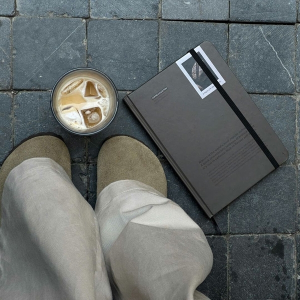 Sổ tay A5 kẻ ngang 130gsm Crabit Coffee Beans - Arabica