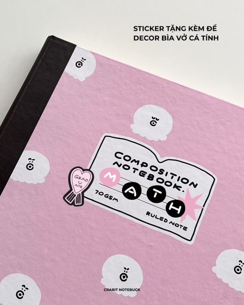 Vở bìa cứng kẻ ngang 200 trang 70gsm Chăm chỉ Be