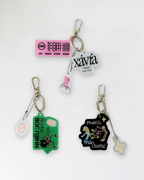 Móc khoá Trộm vía - Xả Vía