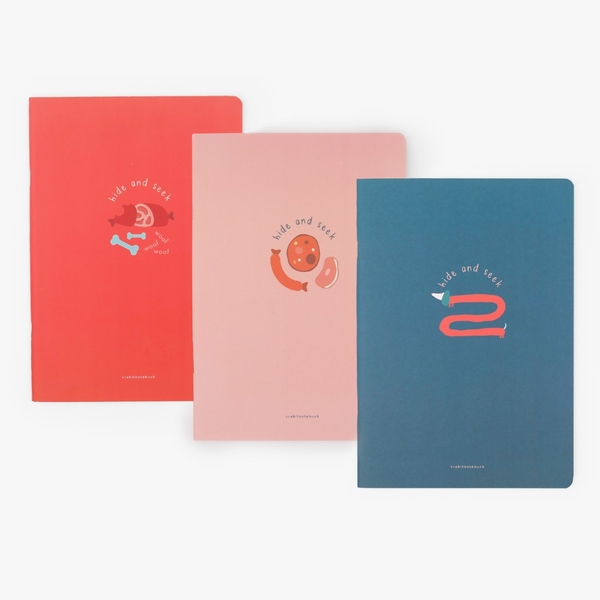 Combo 6 vở kẻ ngang 120 trang - Hide & Seek Chó