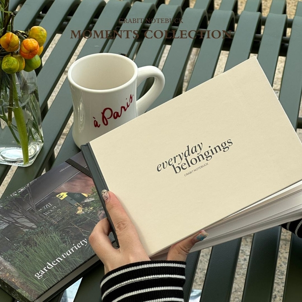 Sổ sketchbook A5 190gsm Moments Collection - Garden trơn be