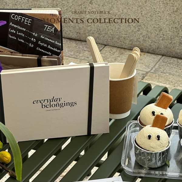 Sổ sketchbook A5 190gsm Moments Collection - Garden trơn be