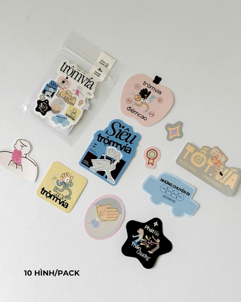 Sticker Dính Vía Gương Mẫu A+