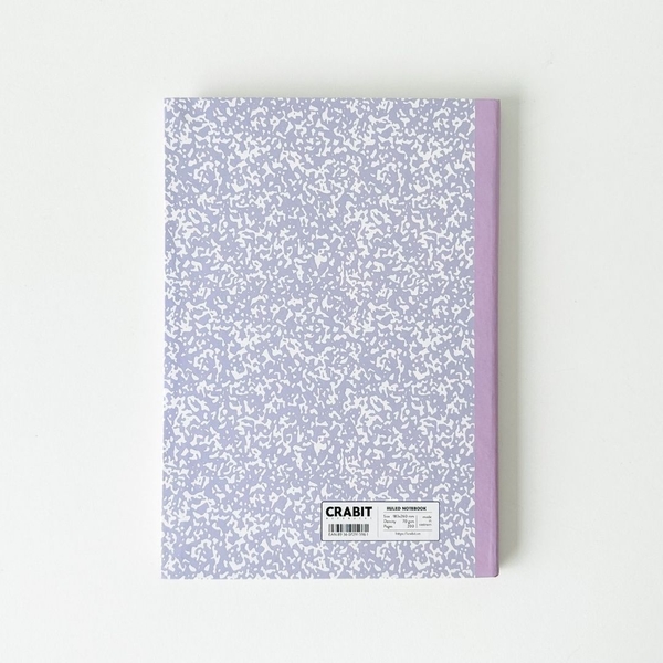 Vở kẻ ngang 200 trang tặng kèm sticker Composition Collection - Tím