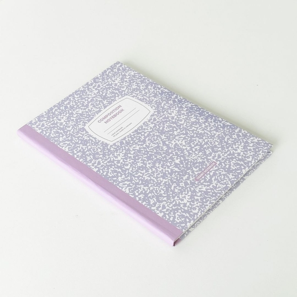 Vở kẻ ngang 200 trang tặng kèm sticker Composition Collection - Tím