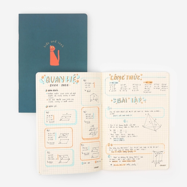 Vở ô vuông 120 trang - Mèo