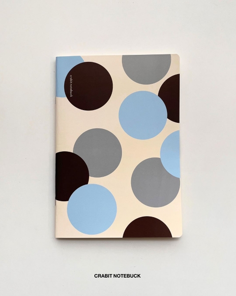 Vở grid caro 100 trang 80gsm Chấm bi - Xanh Nâu