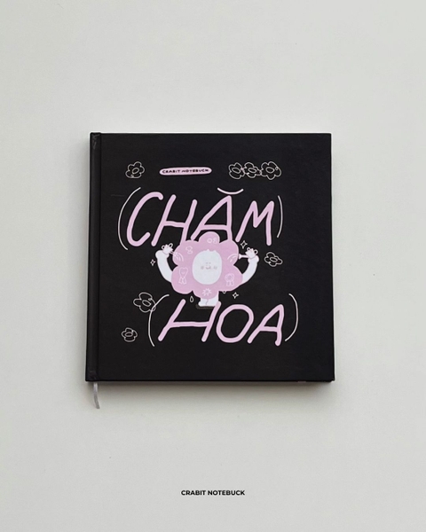 Sketchbook vuông 190gsm 80 trang 21x21cm Chăm chỉ - Chăm Hoa
