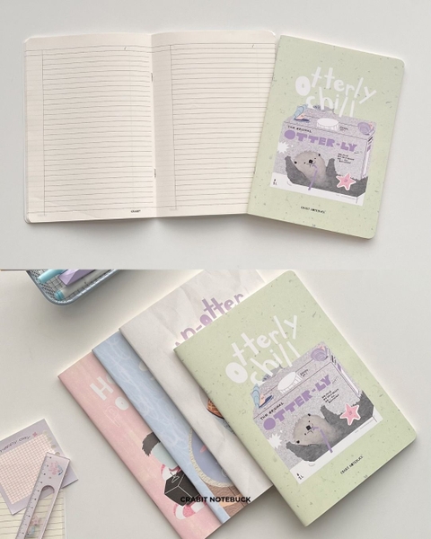 Combo 3 Vở kẻ ngang 80gsm 100 trang Otter