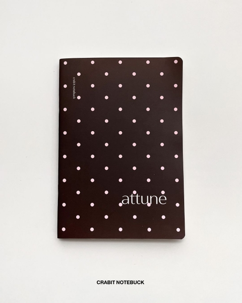 Vở grid caro 100 trang 80gsm Chấm bi - Nâu