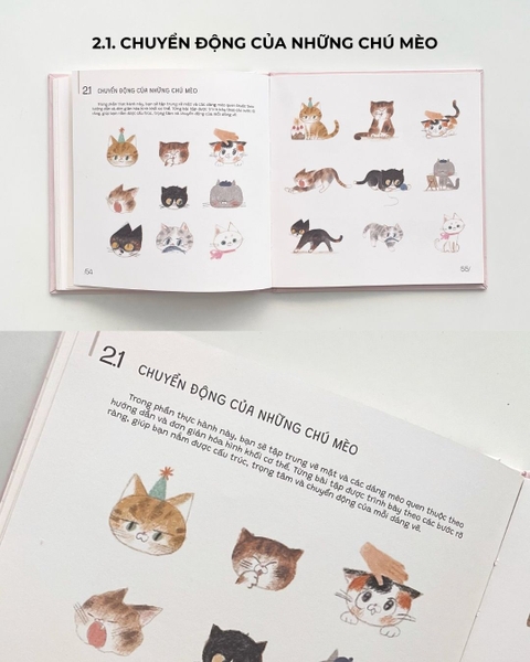 Sổ dạy vẽ A Line At A Time - Cat Lovers