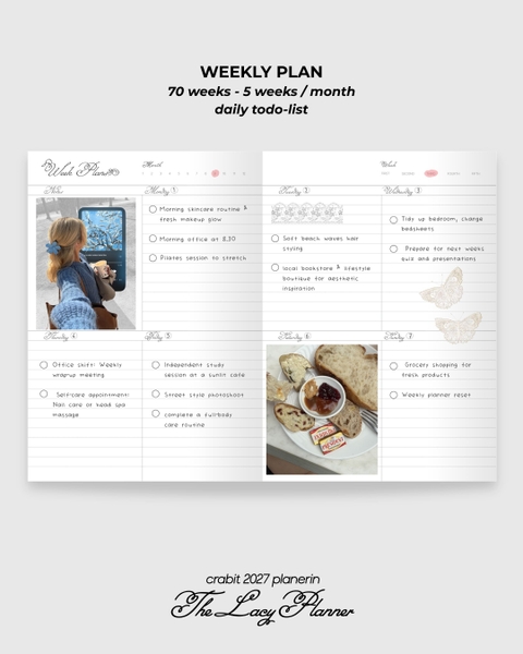 Sổ Planner 2027 14 tháng Framework Lacy Planner Xanh