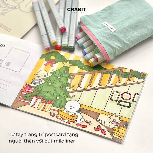 Sổ tô màu bút marker Falalala chủ đề lễ hội, giáng sinh