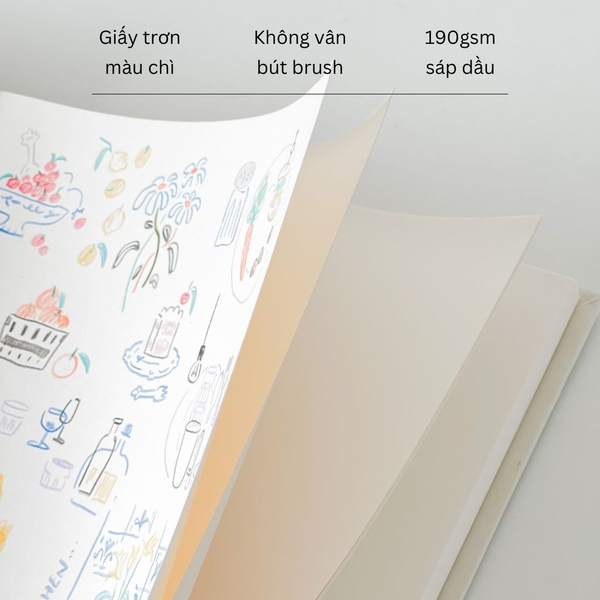 Sổ Sketchbook 190gsm Vuông - Tượng nam thần