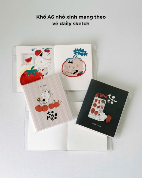 Sketchbook A6 190gsm Tomeoto Xanh