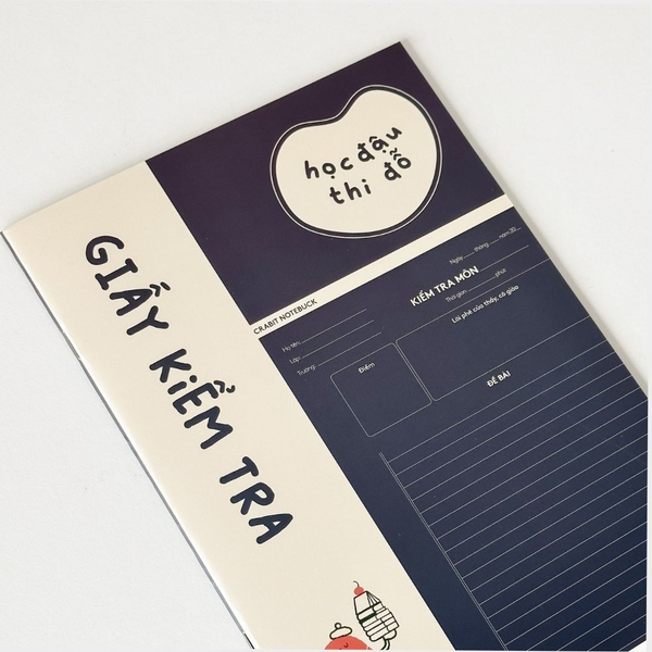 Giấy kiểm tra Học đậu Thi Đỗ - Đậu đỏ xanh