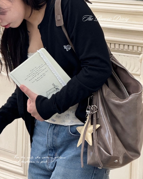 Sổ tay scrapbook A5 dot 130gsm The Reverie Diary - Thỏ Nơ