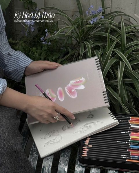 Sketchbook slim binder B5 190gsm Kỳ Hoa Dị Thảo - Hoa Venus