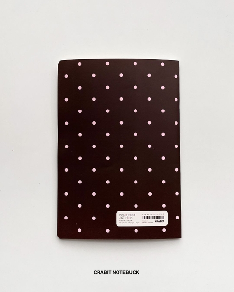 Vở grid caro 100 trang 80gsm Chấm bi - Nâu