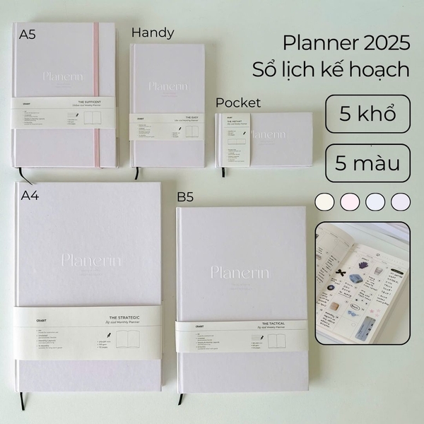 Sổ lịch Planner 2025 - Size A5 - 14 Months