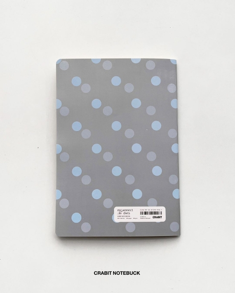 Vở grid caro 100 trang 80gsm Chấm bi - Xanh Xám