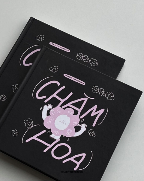 Sketchbook vuông 190gsm 80 trang 21x21cm Chăm chỉ - Chăm Hoa