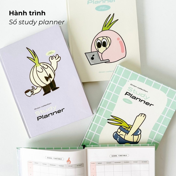 Sổ Study Planner Crabit Onion - Hành Hướng Ngoại