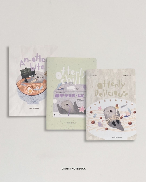 Combo 3 Vở kẻ ngang 80gsm 100 trang Otter