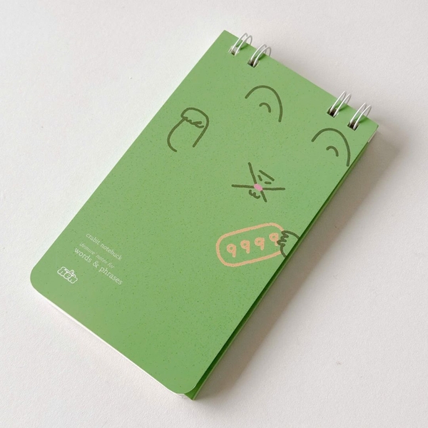 Sổ học từ Handy ruột grid 90 trang học 630 từ tượng hình - Hên Xanh lá