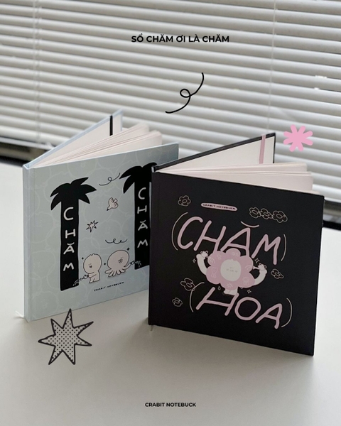 Sketchbook vuông 190gsm 80 trang 21x21cm Chăm chỉ - Xanh
