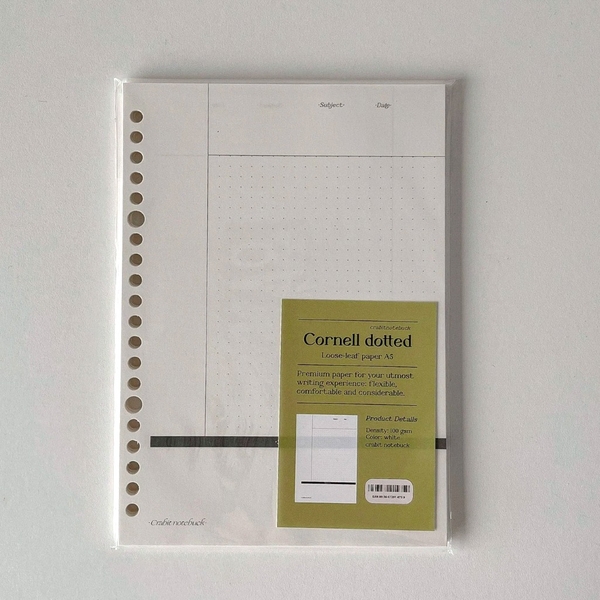 Tập giấy ruột sổ còng A5 ghi chép 20 lỗ