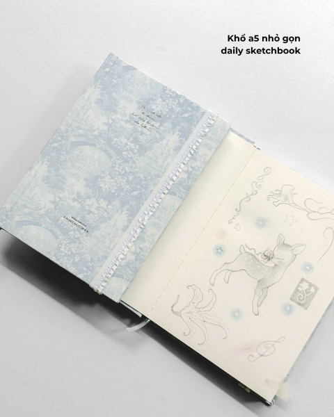 Sketchbook A5 190gsm The Reverie Diary - Nhũ Vườn Xanh