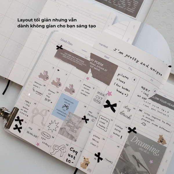 [Limited] Sổ lịch Planner 2025 - Coquette Limited Edition - 14 Months