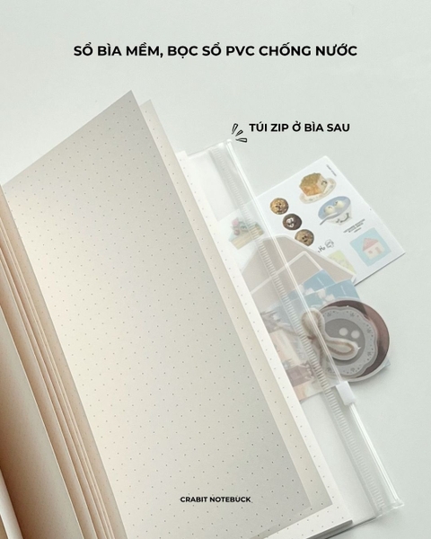 Sketchbook vuông bìa mềm bọc vỏ pvc tặng kèm sticker 190gsm 72 trang Miếng Bánh Mỳ
