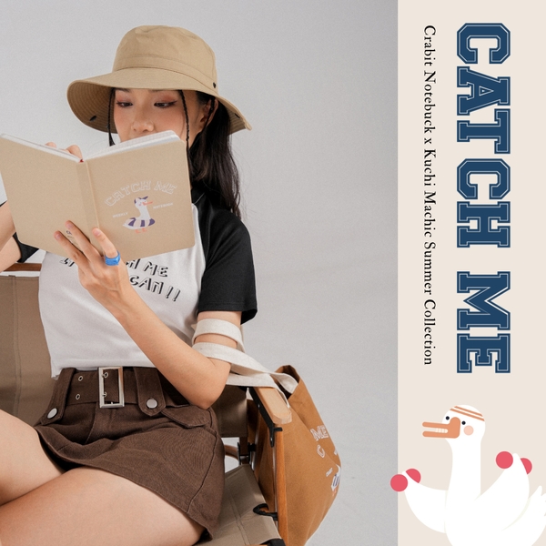 Áo croptop Catch me - Crabit x Kuchi - Great like Goose