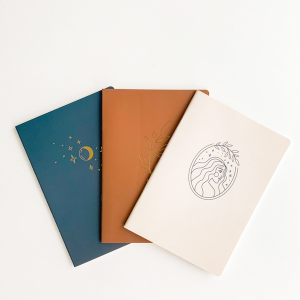 Combo 3 vở kẻ ngang nhũ - 80trang