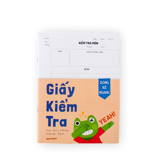 Tập 15 Giấy kiểm tra đôi Crabit - Ruột kẻ ngang - Bìa Ếch Yeah