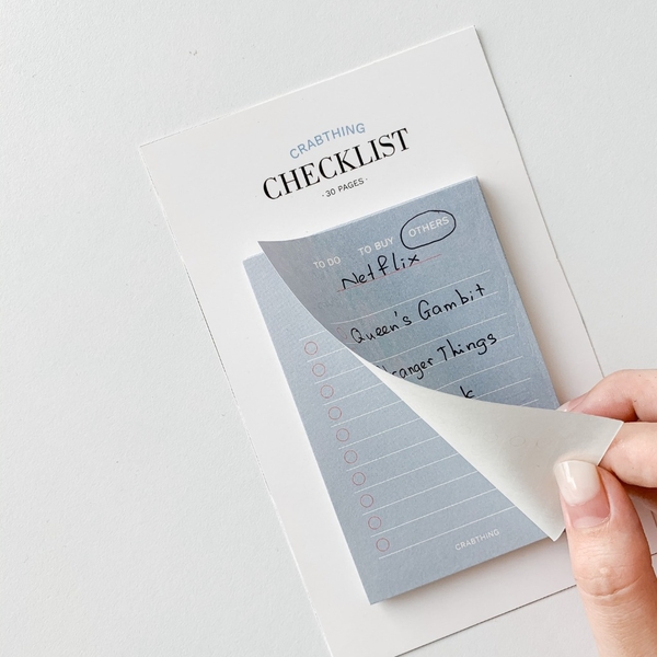 Checklist Note - Crabit Notepad