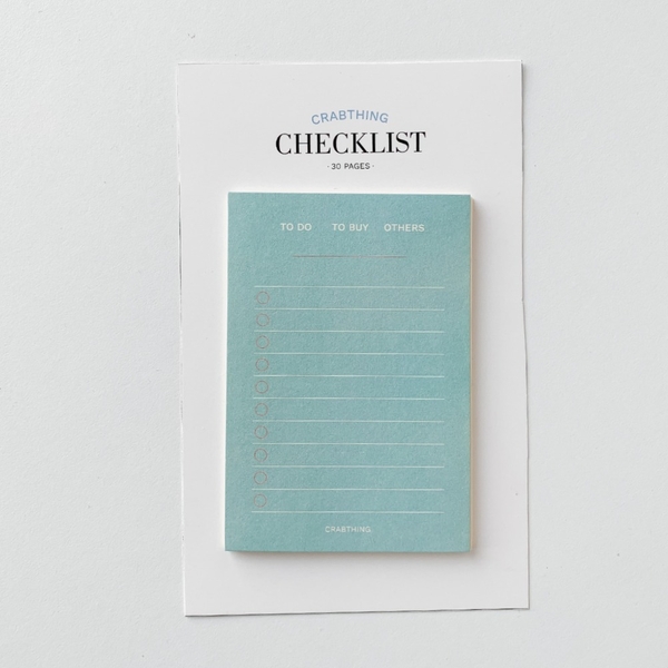 Checklist Note - Crabit Notepad