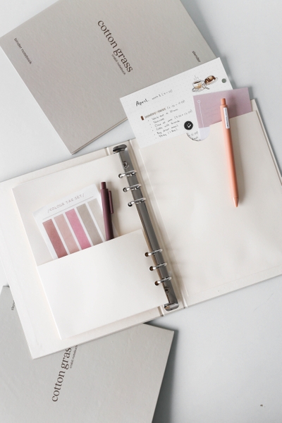 Sổ còng A5 6 lỗ - Cotton Grass