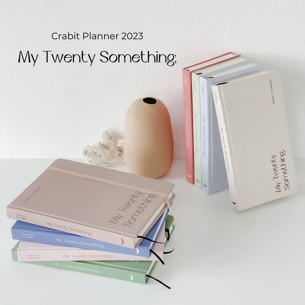 Sổ lịch Planner 2023 lên kế hoạch 12 tháng - Màu hồng