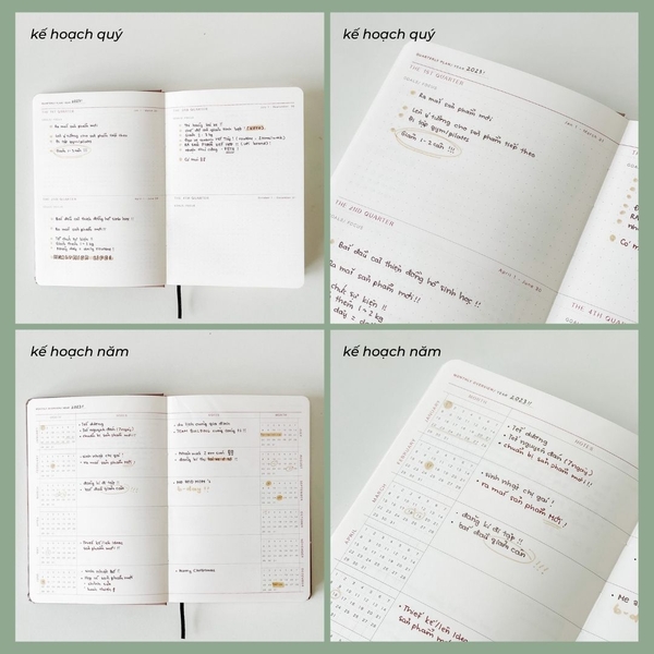 Sổ lịch Planner 2023 - Màu xanh dương