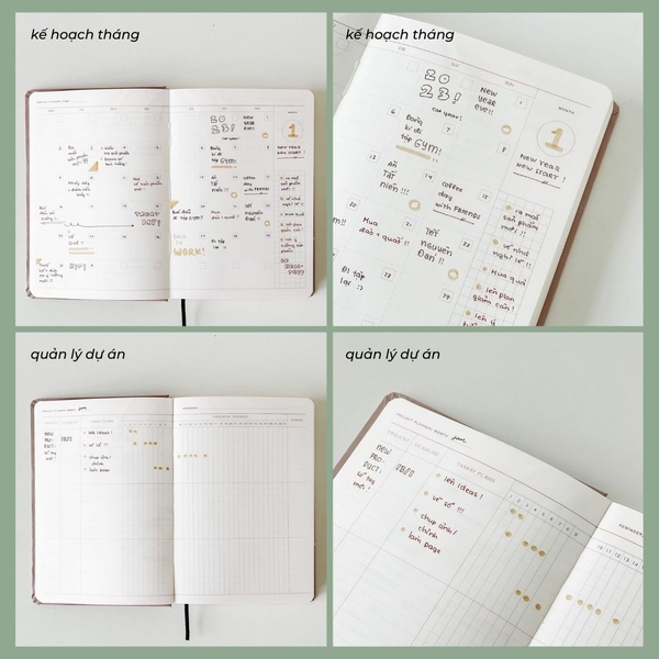 Sổ lịch Planner 2023 - Màu xanh dương