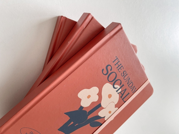 Sổ chấm dot A5, 130gsm, The Sunday Social, Hoa đỏ