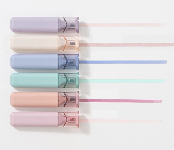 Set 6 bút highlight loại ngòi lớn màu pastel trang trí sổ vở