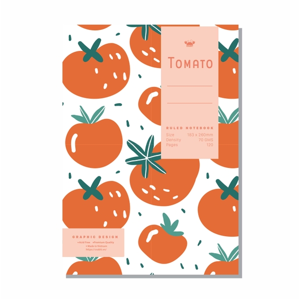 Vở kẻ ngang Fruits Cà chua - 120 trang