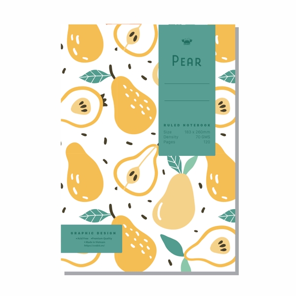 Vở kẻ ngang Fruits Lê - 120 trang